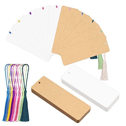 しおりページ Amazon | 無地のしおりセット、白のしおり60枚と色のついた