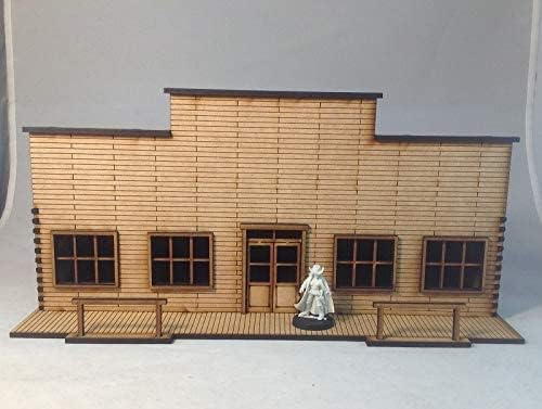Store Front F Western Building MDF Kit 28mm Terrain Scenery Old West