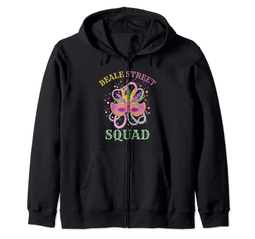 Beale Street Squad divertido Mardi Gras para hombres y mujeres Sudadera con Capucha
