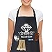 ANSBOCH Tablier de Cuisine Femme Réglable Tabliers Personnalisé avec Poches Imperméable pour Chef Barbecue Restaurant Café Serveurs Serveuse