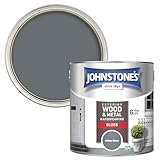 Johnstone's Exterior Hardwearing Gloss, Moher Slate, 36m2 Coverage per Tin, 2.5L