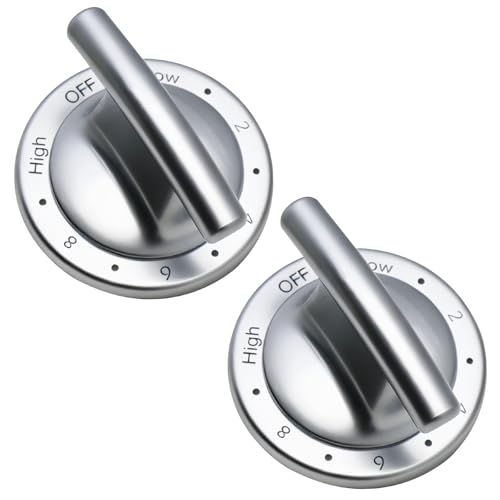 KOLEOLL 2pc WP74011493 Range Surface Burner Control Knob