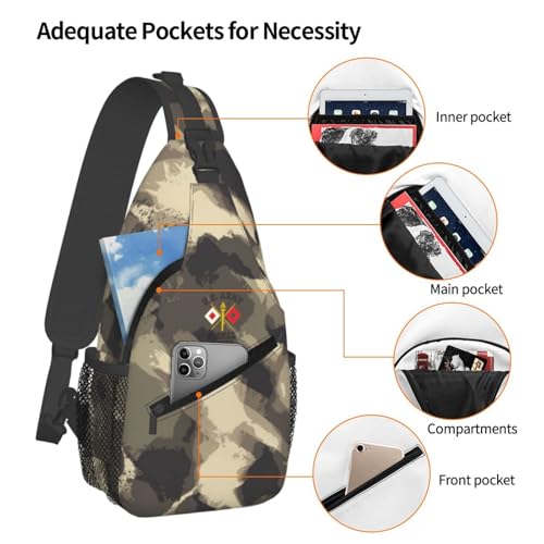 Morrales pequeños impermeables tipo sling para hombre miniatura 4