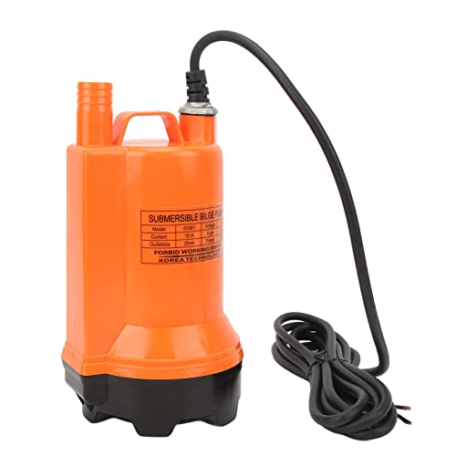 12V Marine Bilge Water Pump 120W High Flow Submersible Pump for Boat Yacht Fishing Boat