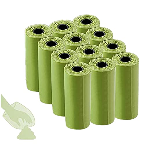 36ROLLO Hundekotbeutel Biologisch abbaubare Kaka-Taschen Hundekotbeutel (Grün) Cover