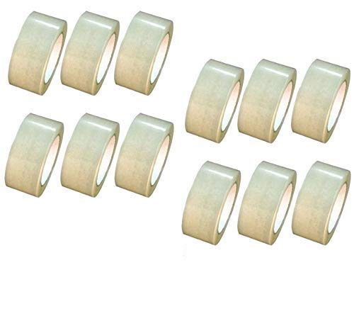 Laying Style™ BOPP Packaging Clear Tape (Transparent) | 48mm x 50 Meter | Pack of 6 | for Packaging, Decorating and DIY 1