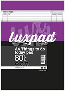 Silvine A4 Things To Do Pad with 80 sheets of Quality 75gsm Paper. Printed 'Things To Do'