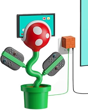 Switch 2 Dock with Charging Station Compatible with Switch 2/1/OLED, 60W GaN CubeDock with PD Fast Charging Hub, Cute Gaming Setup
