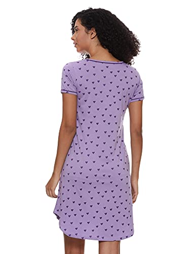 Image of A.T.U.N. (ALL THINGS UBER NICE) Womens Printed Cotton Round Neck Knee Length Regular Dress