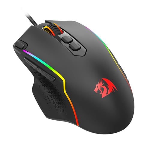 Mouse para juegos programable Redragon M615 con diseño ergonómico