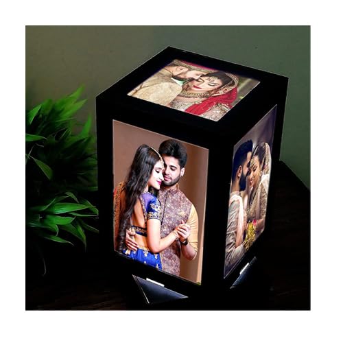 Personalized Rotating Photo Lamp - Custom LED Gift -1