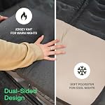 Luno Shredded Memory Foam Camping Pillows - Portable Travel Pillow for air Planes, Hiking, Car & Camp w/Removable Cover - Double Sided Cool & Cozy Pillow - 24"x14" Plush - Image 5