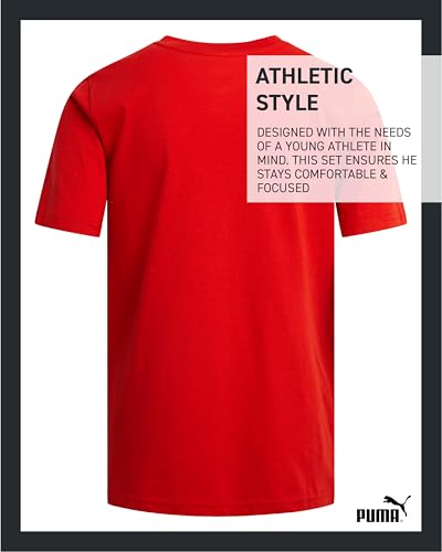 Image of PUMA Boys T-Shirts Athletic Crewneck Short Sleeve Tees (Sizes S-XL)