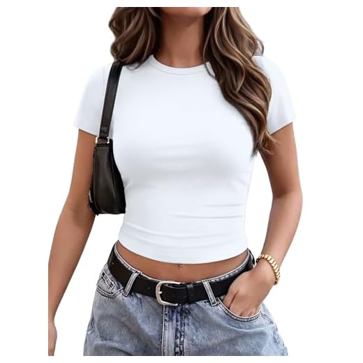 Crop White T Shirt