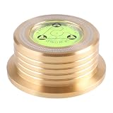 Record Weight with Level Indicator for Stability, 60Hz Turntable Clamp Anti-Vibration Clamp for Vinyl Playback