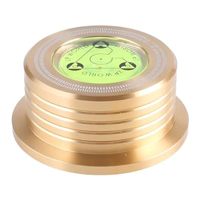 Record Weight with Level Indicator for Stability, 60Hz Turntable Clamp Anti-Vibration Clamp for Vinyl Playback