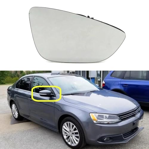 Miroir rétroviseur droit chauffant Jetta MK6 verre de remplacement anti-buée 3C8857522 - 2