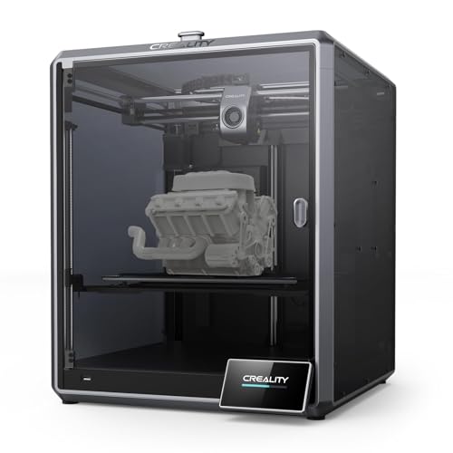 creality k1 max 3d printers 3d printing machine with ai camera 600mms fast speed 01mm smooth detail auto leveling self-test with one tap printing size 866x866x984 inch