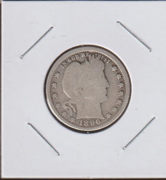 1896 Barber or Liberty Head (90% Silver) Quarter Very Good
