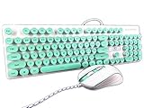 CORN Technology N518 26 Non-conflicting Keys, Ergonomic Design, Retro Punk Exterior USB Wired Ice...