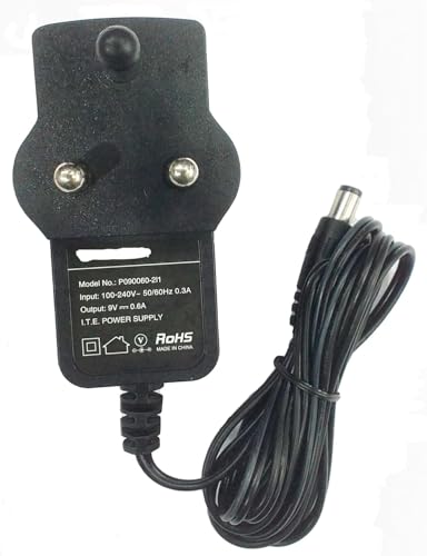 Image of 9 Volt 0.6 Amp DC Power Adapter Charger Compatible with WiFi Routers, Set Top Box,Dth Receiver, Bluetooth Earpieces, Bluetooth Speakers, Mp3 Players, Led Lighting Projects Etc.