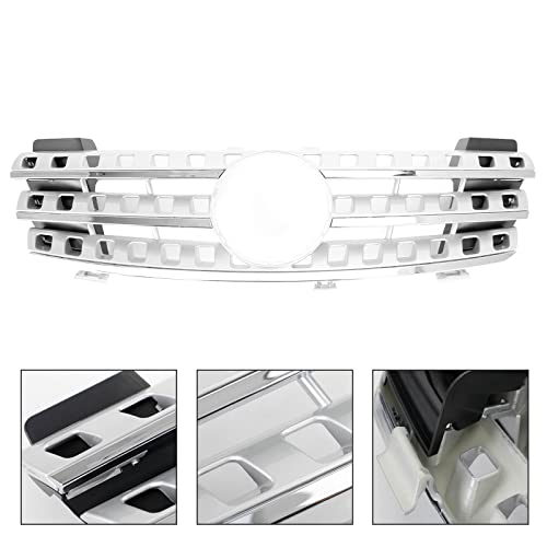 Parrilla de parachoques delantero Mercedes W164 clase ML 2005-2008 cromada 5