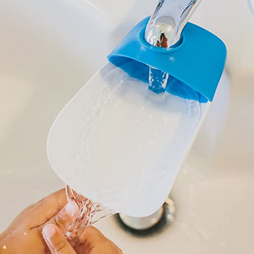 Image of Prince Lionheart Fun and Safe Hand-Washing Solution | Faucet Extender for Babies and Toddlers |Fits Standard and Gooseneck Faucets | Berry Blue