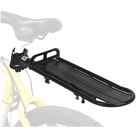 Bike Rear Rack 22lbs Capacity Retractable Bicycle Bike Cargo Rack Adjustable Aluminum Alloy Bicycle Carrier Mountain Bike Mount Cycle Bicycle Rear Seat Post Rack Luggage Rack Holder Carrier, Cargo Cover