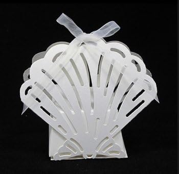 Sea Shell Shaped Die Cut Wedding Birthday Favor Boxes (12pcs)