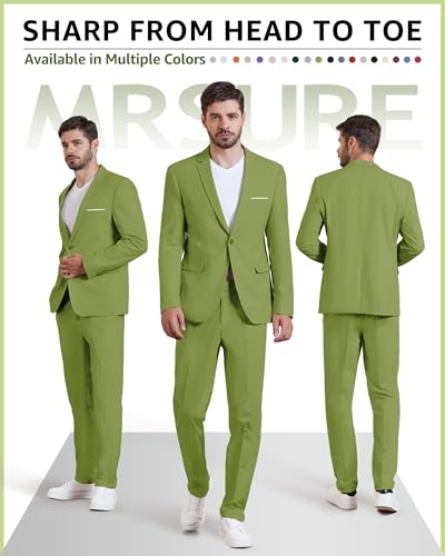 MrSure Men’s Linen Blazer, Lightweight Casual Sport Coats, Solid Slim Fit Suit Jacket for Daily2