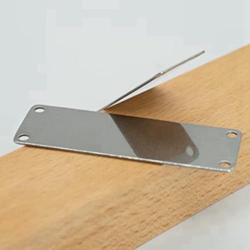 Plaques de Gravure en Acier Inoxydable Finition Soignée Rectangle à 4 Trous