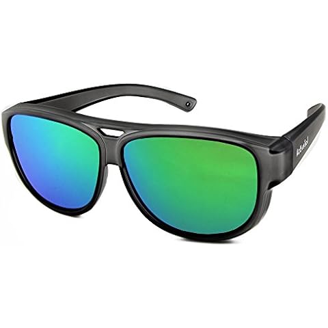 ActiveSol Design FIT-OVER SUNGLASSES | Pilot glasses | El Aviador fitover sunglasses UV400 protection | polarised | 24 grams Cover