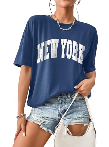 Image of Remidoo Oversized Graphic Tshirts for Women Casual Loose Fit Short Sleeve Tee