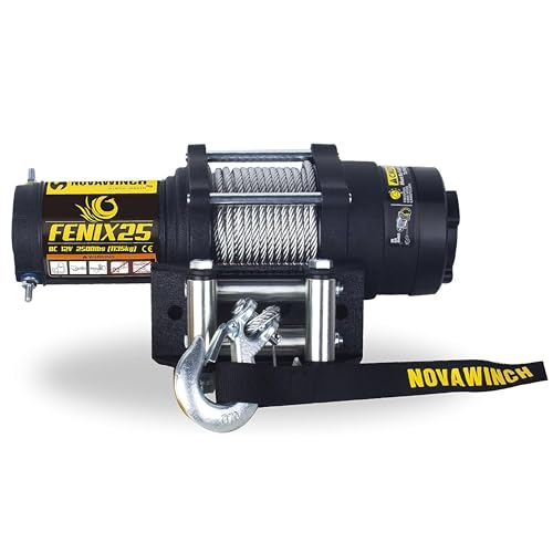 Fenix 2500 Winch Eléctrico Cable de Acero 2500 lb 12 Volt miniatura 1