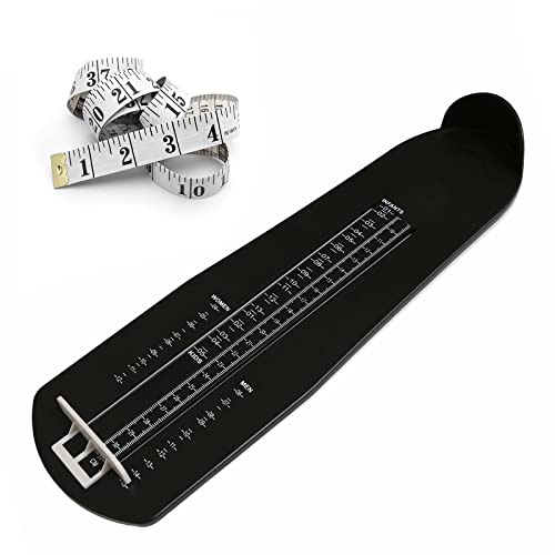Foot Measurement Device Shoe Size Measuring Devices For Adults And Kids With Soft Tape Measure Us Standard Black #TOP20