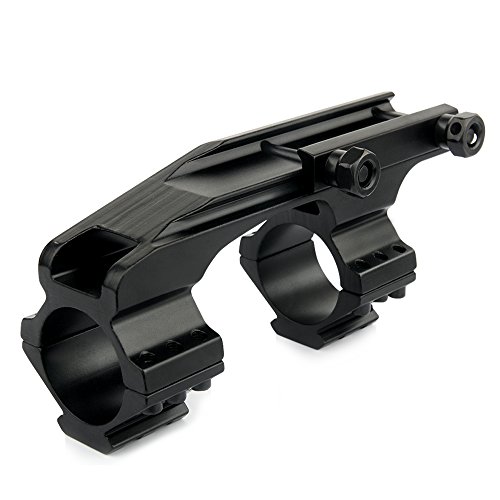 Uniquefire One Piece Quick Release 25.4Mm /30Mm Dual Ring Heavy Duty Mount With Flat-Top Rail, Fits 20Mm Weaver Rail Mount Adapter #TOP6