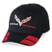 Corvette Logo Flag w/Stripe Hat/Cap - Black : C7 Grand Sport