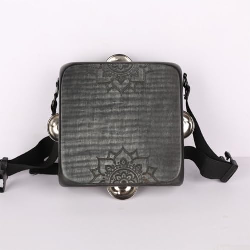 Cajón portátil con resonancia de sonido única para músicos, ideal para viajes y actuaciones (marrón)