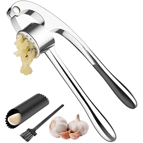 GeeRic Stainless Steel Garlic Mincer and Peeler Cover