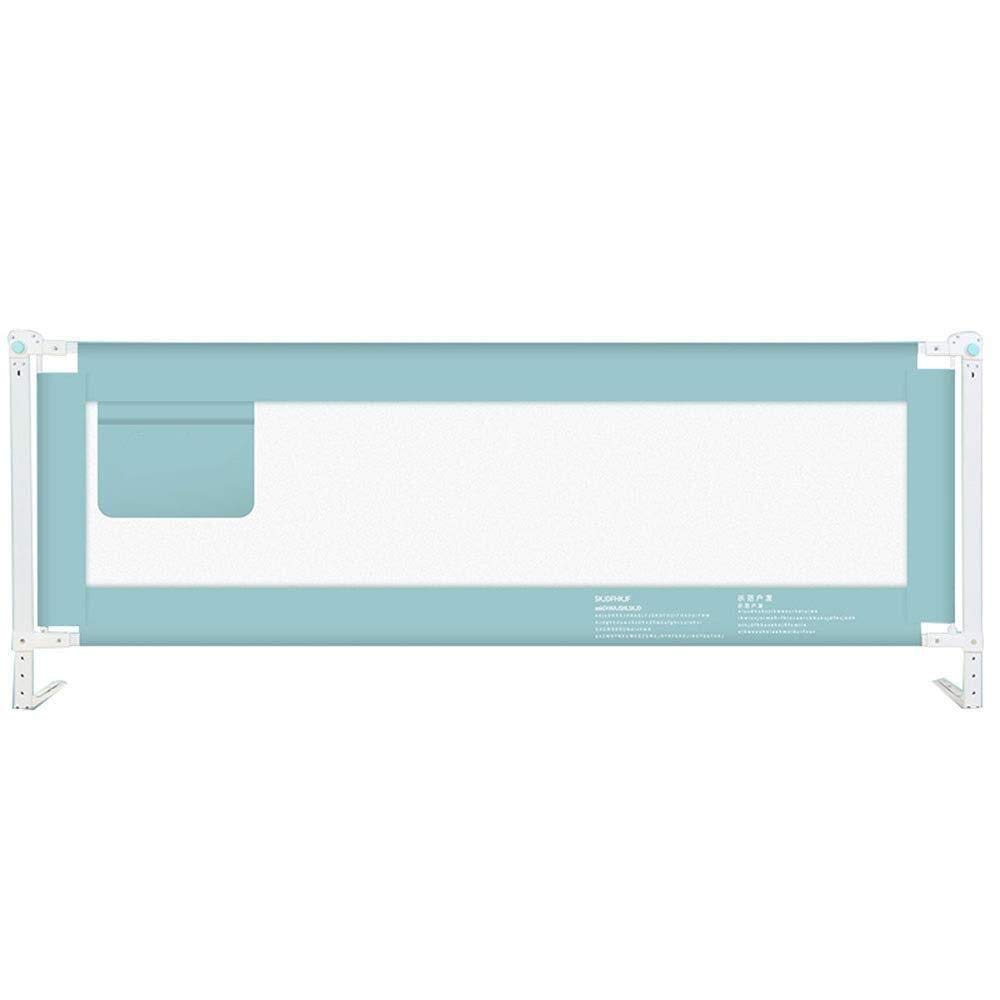 Stabiles Bettgitter, Babybettgitter, faltbares Baby-Sicherheitsgitter, hoch, für Kleinkinder/Kinder, grün, stabil und solide (1 Seite) Bettgitter (Größe: 180 cm)