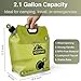 CoreMuse Camping Water Container 2 Gallon Collapsible Water Jug with Spout - Reusable Plastic Flasks, Foldable Empty Gallon Jug for Water Storage, Water Bag for Outdoor Hiking Emergency Prep (1 Pack)