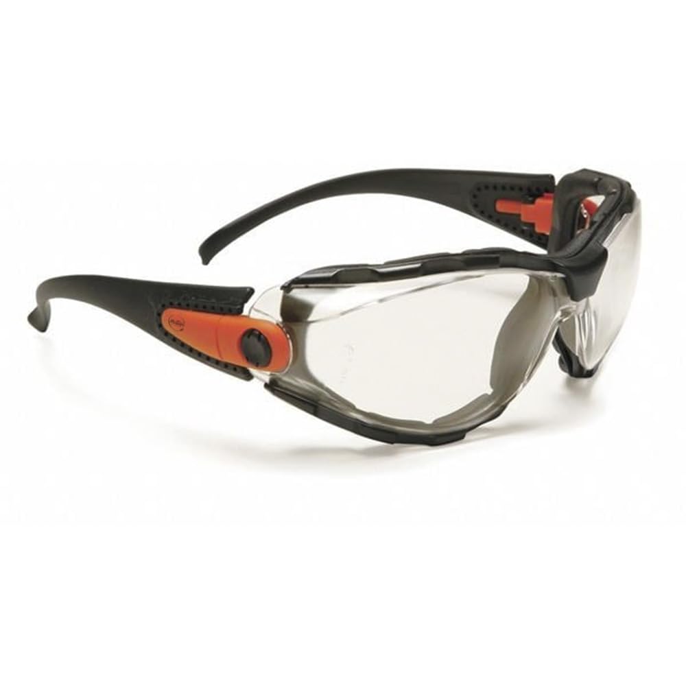 MOLLIFII Safety Glasses, Clear Polycarbonate Lens, Anti-Fog, Mfr: GG-40C-AF-A