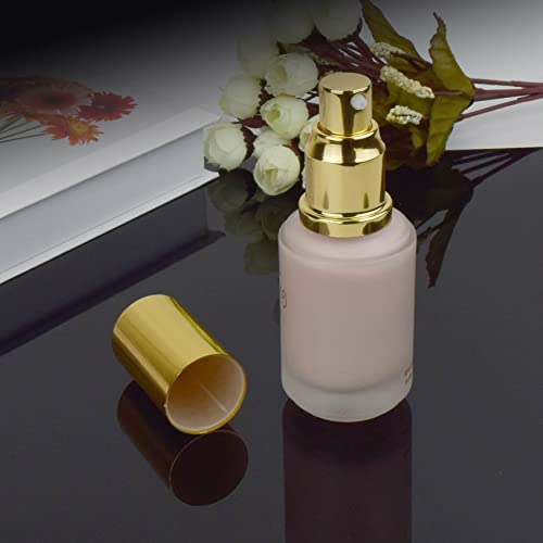 2 Pcs Foundation Pump Fit For Estee Lauder Double Wear Makeup Foundation Bottles Control Cosmetic Liquid Quantity Instead Of Wasting (Gold) #TOP4