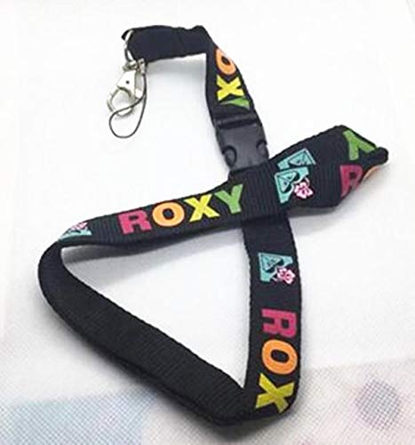 Preisvergleich Produktbild Roxy Schlüsselanhänger / Umhängeband mit Clip, mit Schnalle, Schwarz