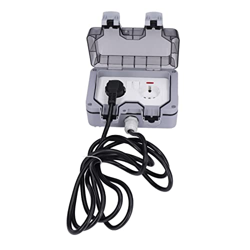 Tomada Externa, Tampa Com Trava, Tomada à Prova d'água Com Cabo de Extensão de 3 Metros para Ambien