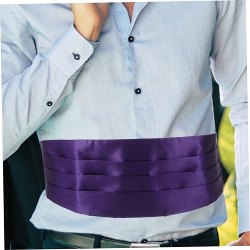 Set de cummerbund y moño para hombre, accesorios formales miniatura 3