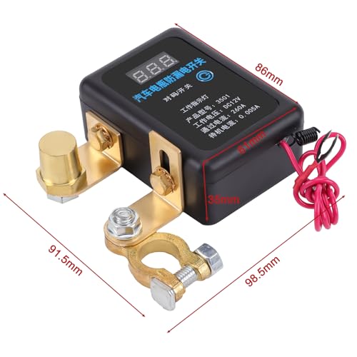 Image of Remote Battery Disconnect Switch 12V Smart LED Remote Control | LED Indicator, Remote Battery Kill Switch, Car Battery Disconnect, 12V for Vehicle, Truck RV Boat