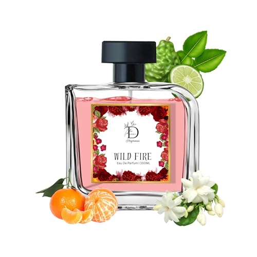 Image of Dionii WILDFIRE Womens Eau De Parfum Perfume | Long Lasting Jasmine Fragrance With Bergamot & Orange, 100 ML