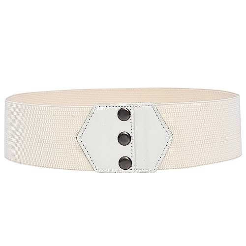 Women's Simple Elastic Waist Belts Stretch Corset Wide Boho Cinch Comfort for Casual Belt Dress4