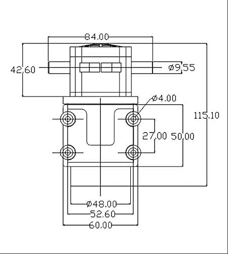 24V Micro Gear Pump, High Temperature Corrosion Resistant, DC Self-priming, High Pressure, Black